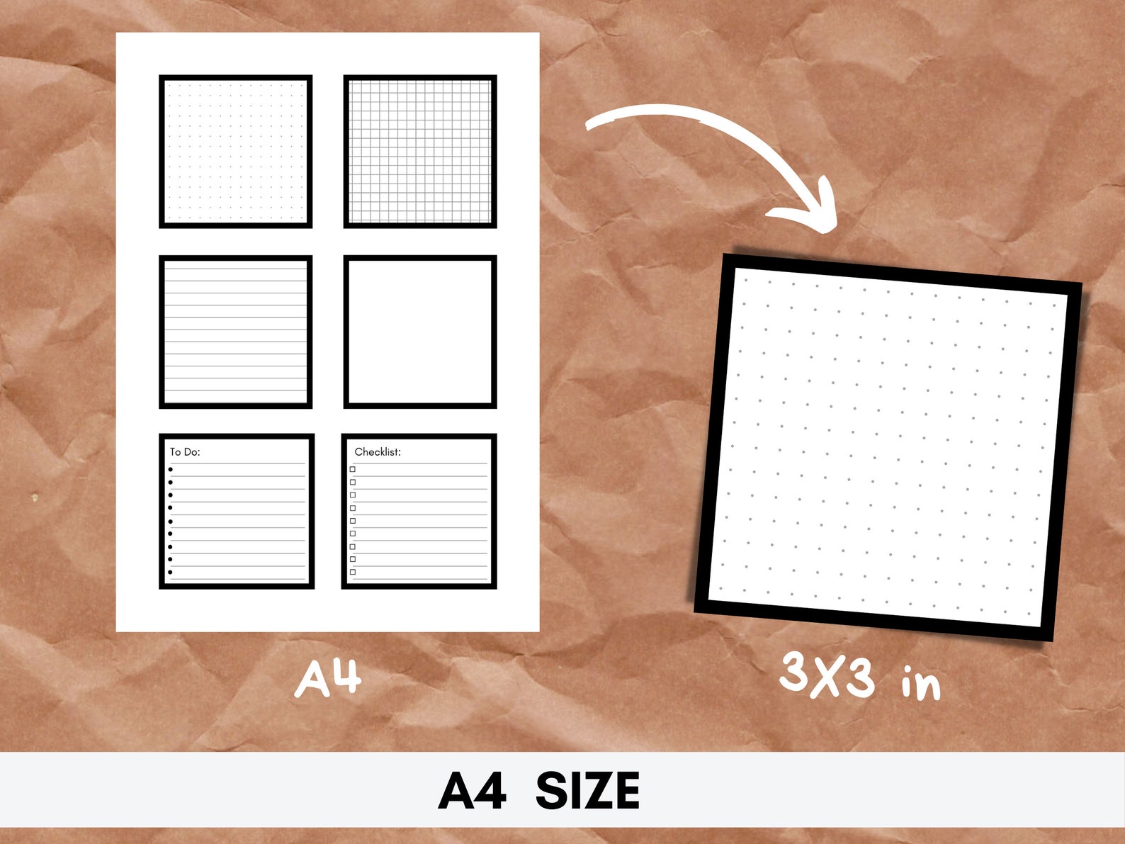 Printable Memo Pad, Printable Memo Sheets, Digital Download, Journal ...