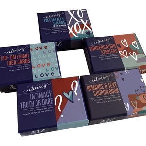 Ultimatives Intimacy Karten-Deck-Set von 5, Romantik und Sexy Coupons, Truth or Dare Game, Date Night Ideen, Konversation Starter, Schlafzimmer-Spiel