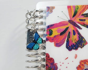 Butterfly Planner Charm/Planner Decor/Zipper Charm/Bookmark/ Personalize Planner Charm/ Planner Gift/ Butterfly Charm