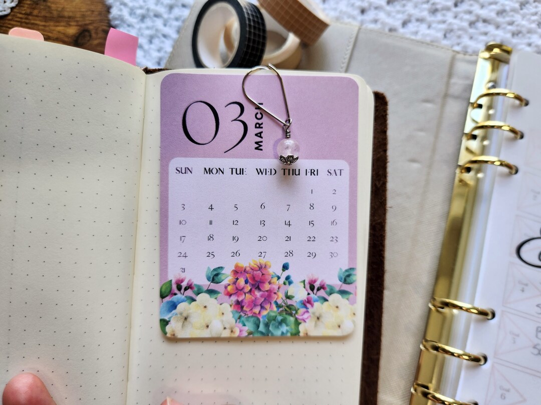 2024 Flowers Calendar/ 2024 at A Glance Calendar/ 2024 Mini Calendar
