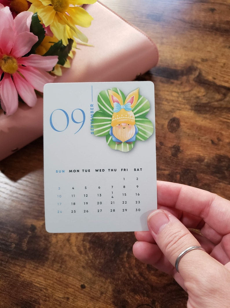 2023-gnome-calendar-2023-at-a-glance-calendar-2023-mini-etsy-india