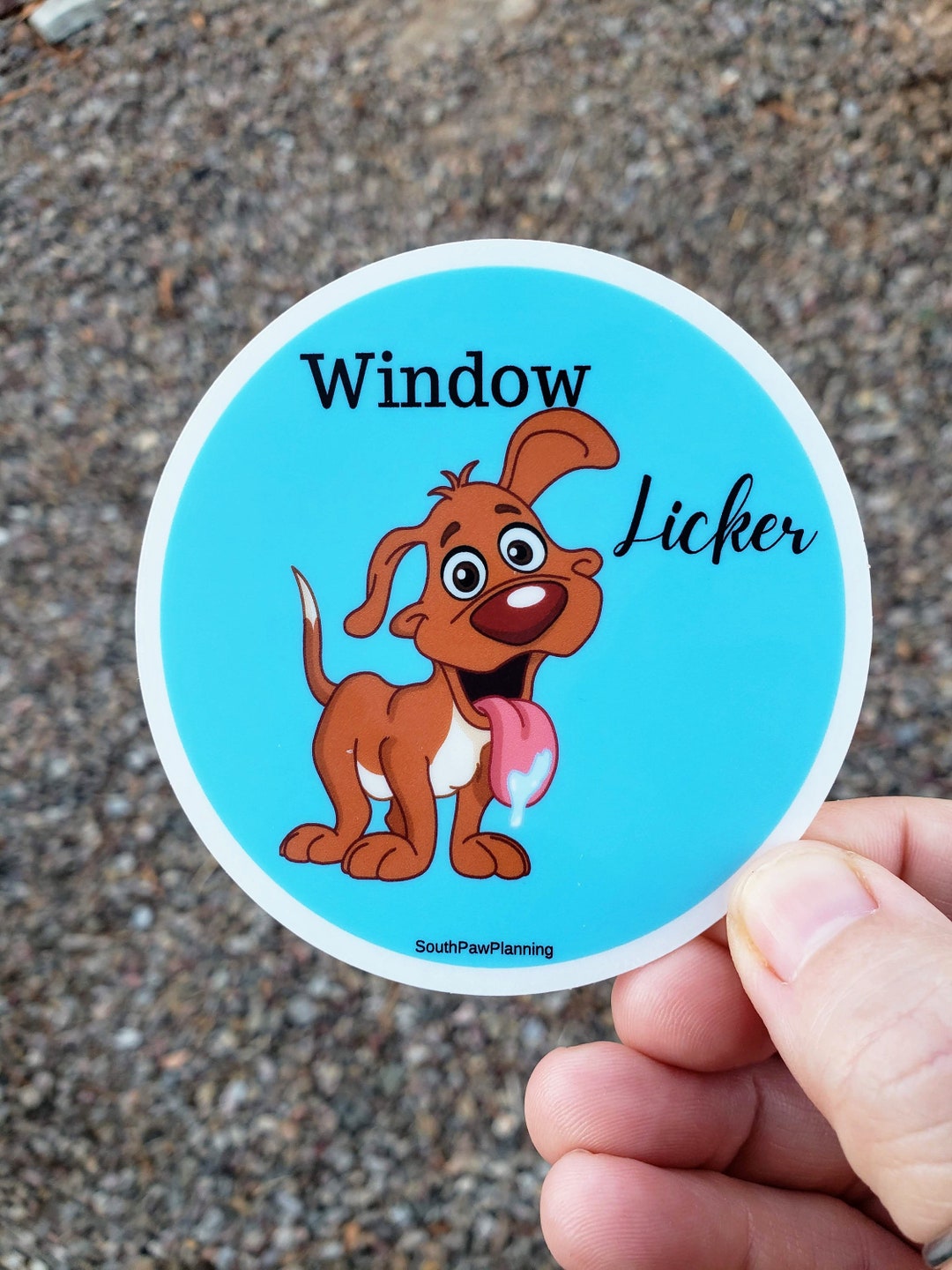 Window Licker Dog Vinyl Sticker/ Funny Sticker Quotes/ Laptop Etsy