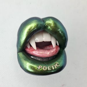 Groene lippen popsockets telefoongreep MagSafe of broche aangepast ontwerp