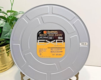 Lata de película vacía Kodak 5245 plateada - Almacenamiento, reutilización y manualidades de carretes 10.5 x 1.75