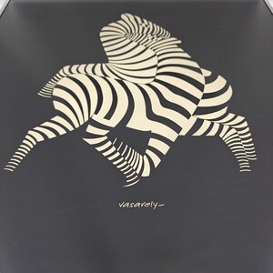 Victor Vasarely Zebras Kunstdruck - 20x20" Hinter Glas gerahmt Bild 5