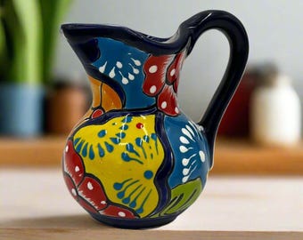 Handmade Talavera Creamer Pitcher | Authentic Mexican Pottery