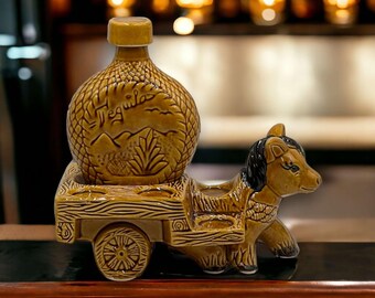 Authentic Mexican Handmade Shot Glass and Tequila Set | Unique Burro Decanter