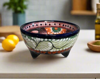 Talavera Salsa Bowl | Handmade Mexican Ceramic Sauce Dish