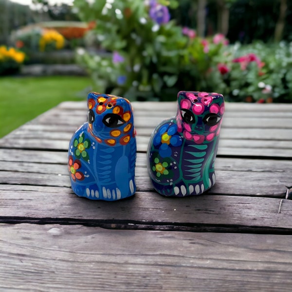Cat Pepper and Salt Shakers Etsy