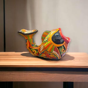 Talavera Fish Planter | Colorful Mexican Art for Home & Garden