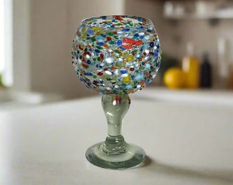 Copa de Margarita Mexicana / Pecera con Confeti Guijarro