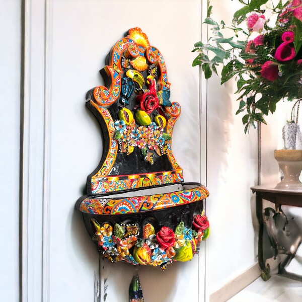 Hanging Wall Fountain Etsy