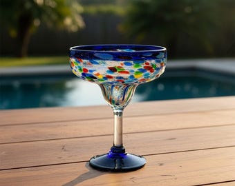 Vintage Kaktus Margarita Glser: Mundgeblasenes Glas Barware (2er-Set) -  Etsy.de
