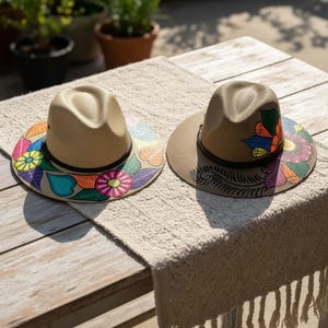 Mexicaanse handbeschilderde sombrero | Levendige collectie handgemaakte hoeden