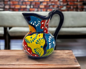 Handmade Talavera Creamer Pitcher | Authentic Mexican Pottery