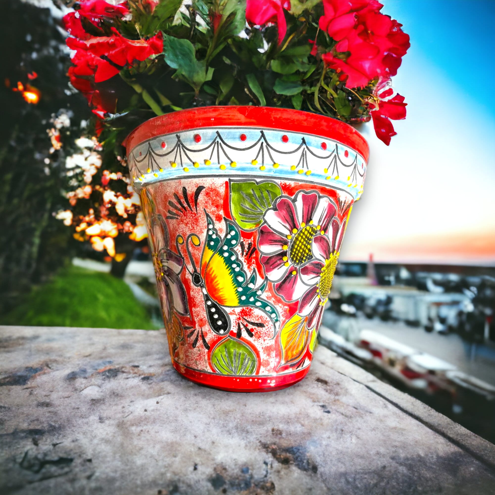 Mexican flower pots deals