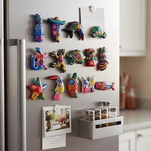 Guerrero Pottery Magnets | Assorted Mexican Fridge Magnets