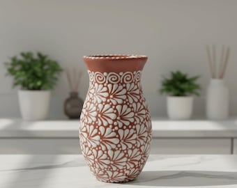 テラコッタ製レリーフのカンタリト｜手作りのメキシコ陶器カップ