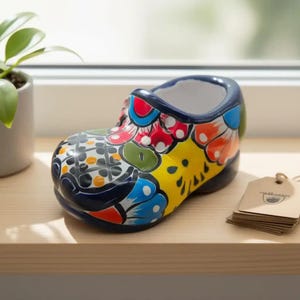 Livfull Talavera skoplanter | Handgjord mexikansk keramik