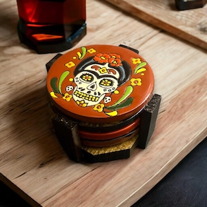 Custom Talavera Coaster | Hand-Painted Mexican Tile Drink Pads