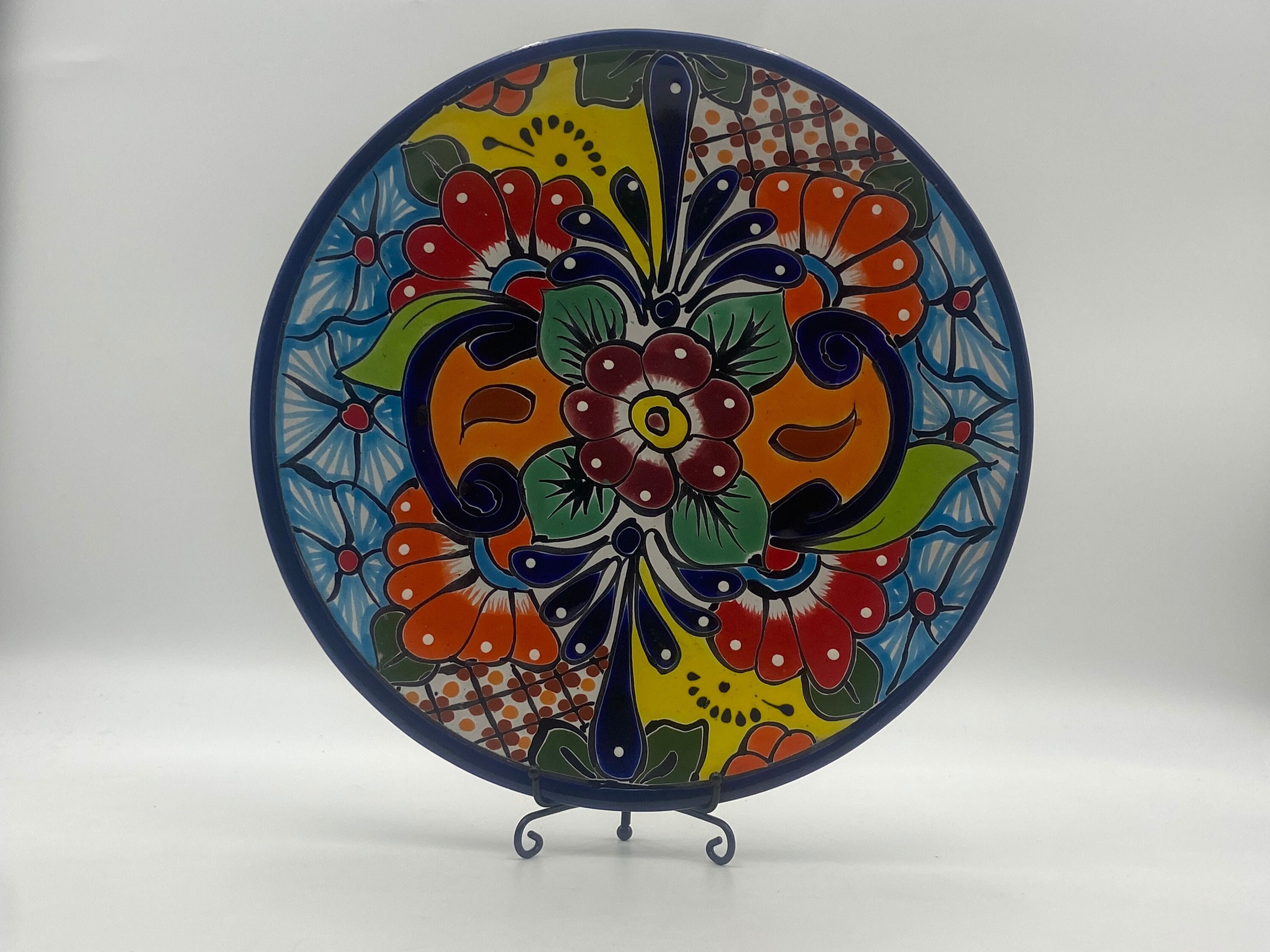 Enchanted Talavera Mexican Talavera Pottery Shooting Star Sun Wall Art Indoor Outdoor Extra Large