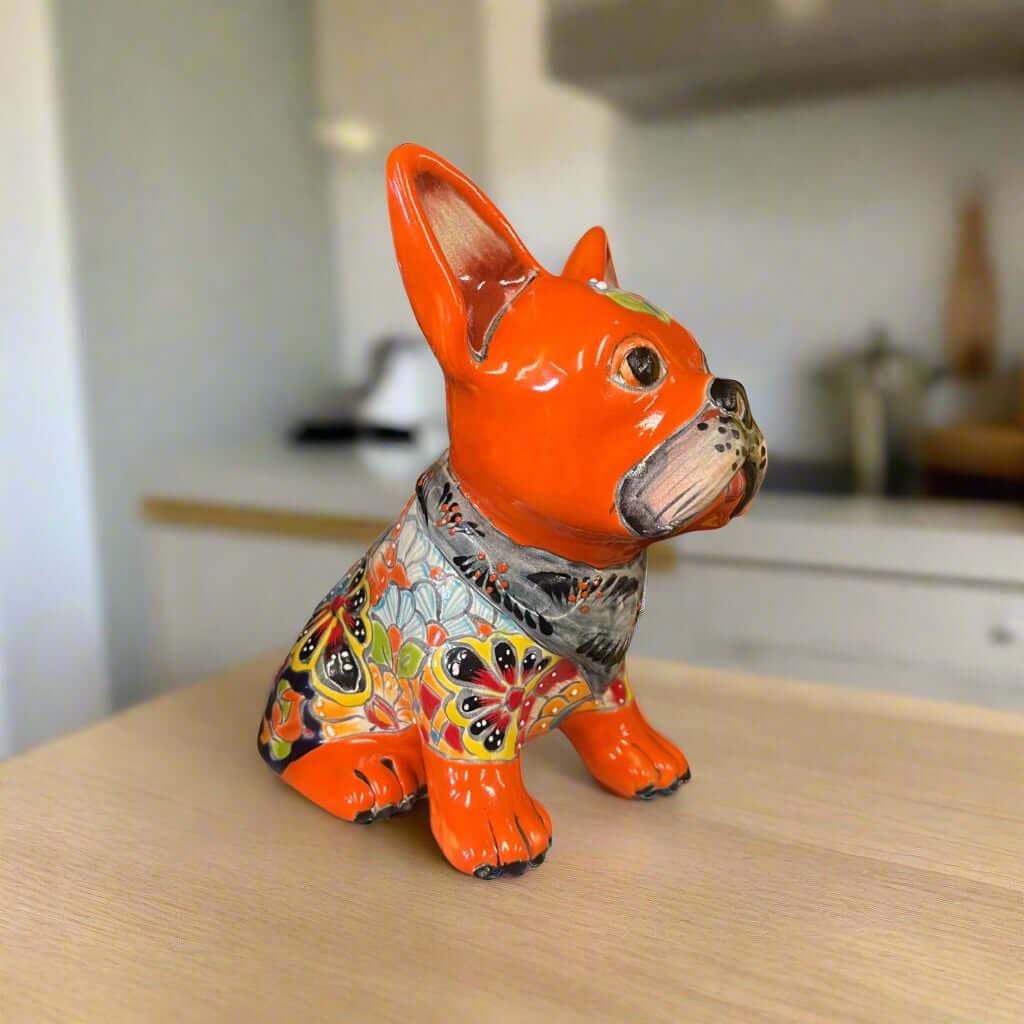 Talavera French Bulldog | Handmade Mexican Frenchie Statue - Etsy
