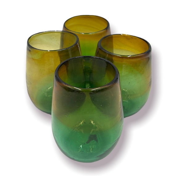 Ombre Stemless Wine Glass Set of 2