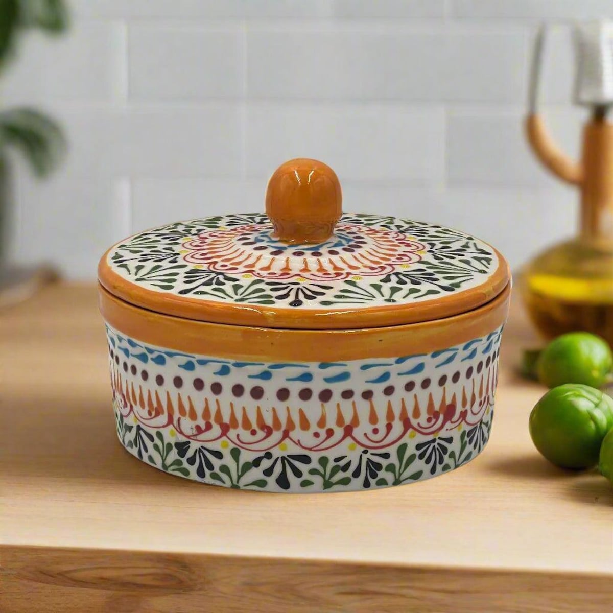 Handmade Talavera Tortilla Warmer | Authentic Puebla Mexican Pottery - Etsy