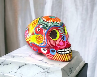 Guerrero Calavera Skull | Large Hand-painted Day of the Dead Art