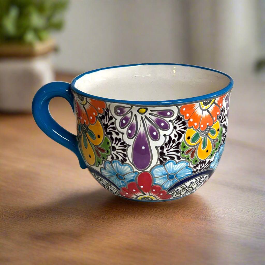 Talavera Tea Cup Planter | Hand-painted Mexican Ceramic Pot - Etsy, image size:1024x1024