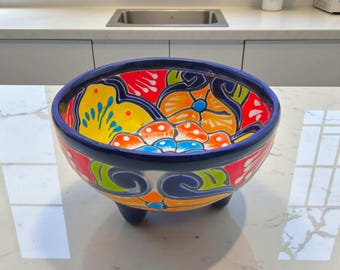 Talavera Salsa Bowl | Handcrafted Mexican Molcajete
