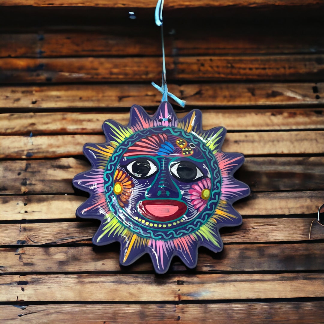 Metal Sun and Moon Wall Art Decor, 16