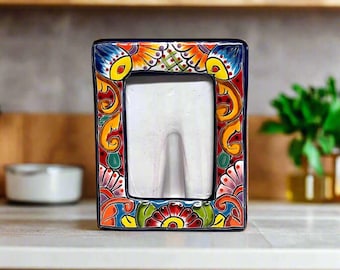 Talavera Picture Frame | Colorful Handmade Mexican Home Decor