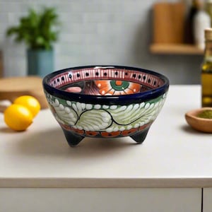 Tigela Talavera para Salsa | Molheira Mexicana Artesanal