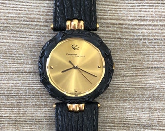 Carrera y Carrera Reloj de Lujo para Hombre Caballos Esculpidos Titanio Oro 18K