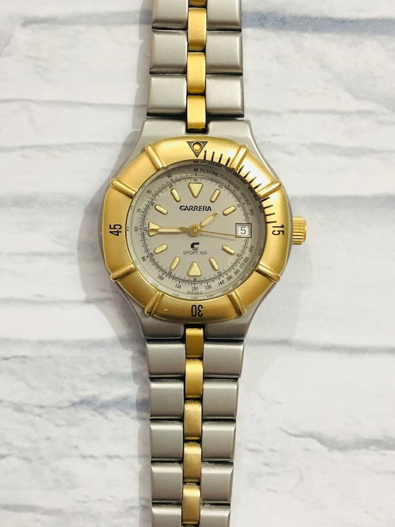 CARRERA SPORT 100 Tachymeter Bezel Dive Watch Etsy Canada
