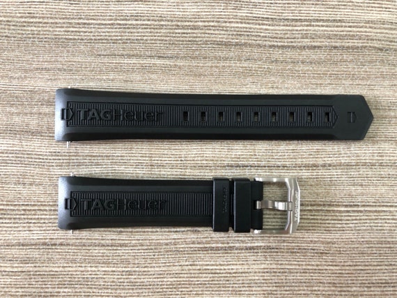 TAG Heuer Watch Rubber Strap - Etsy 