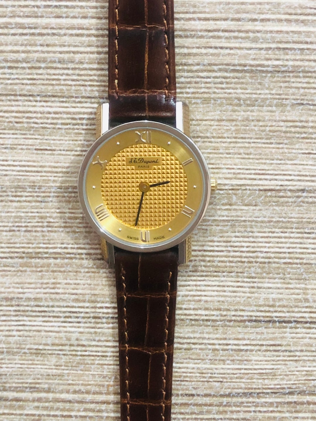 ST Dupont Ladies Watch Gold Plated - Etsy