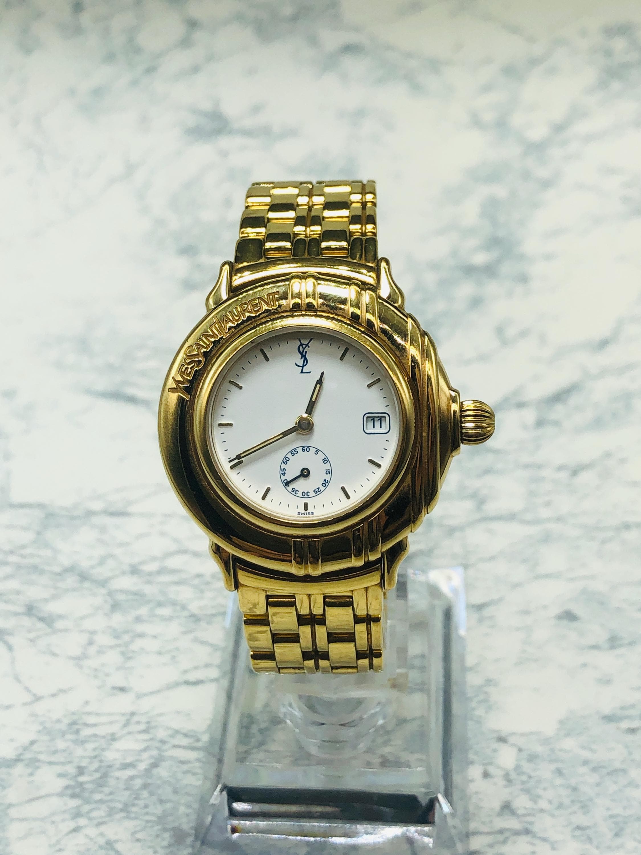 Yves Saint Laurent Gold Watches - Etsy