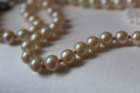 Vintage antique Saltwater Cultured Pearl Necklace… - image 5