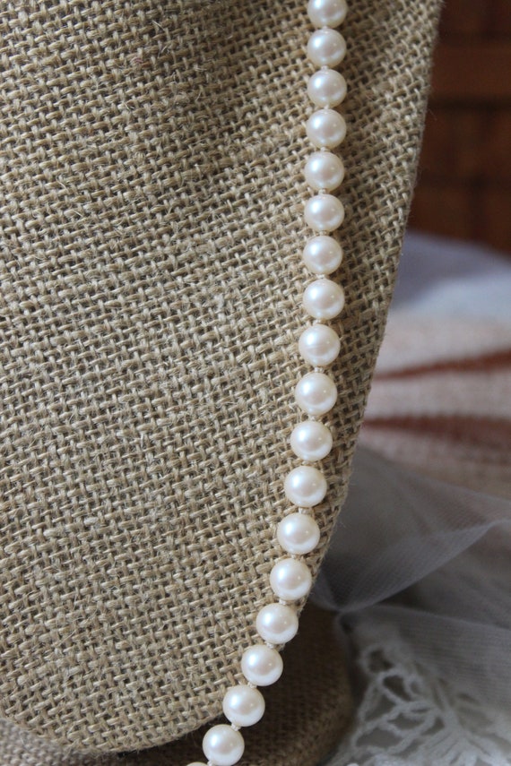Vintage antique Saltwater Cultured Pearl Necklace… - image 9