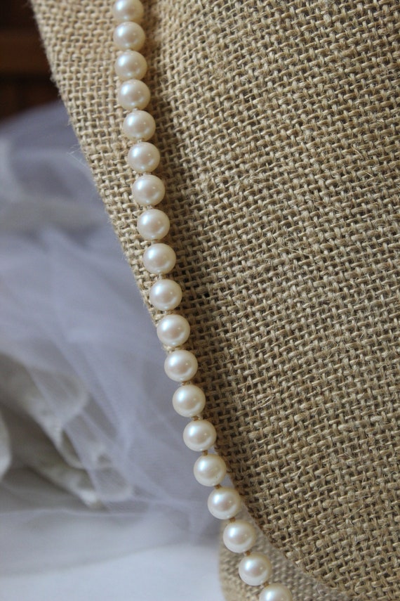 Vintage antique Saltwater Cultured Pearl Necklace… - image 8