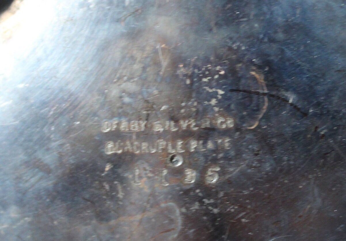 Vintage 1800s Derby Silver Co Victorian Quadruple Plate Silver Plate