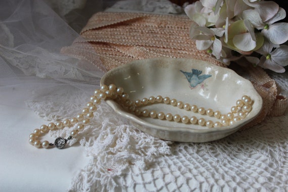 Vintage antique Saltwater Cultured Pearl Necklace… - image 1