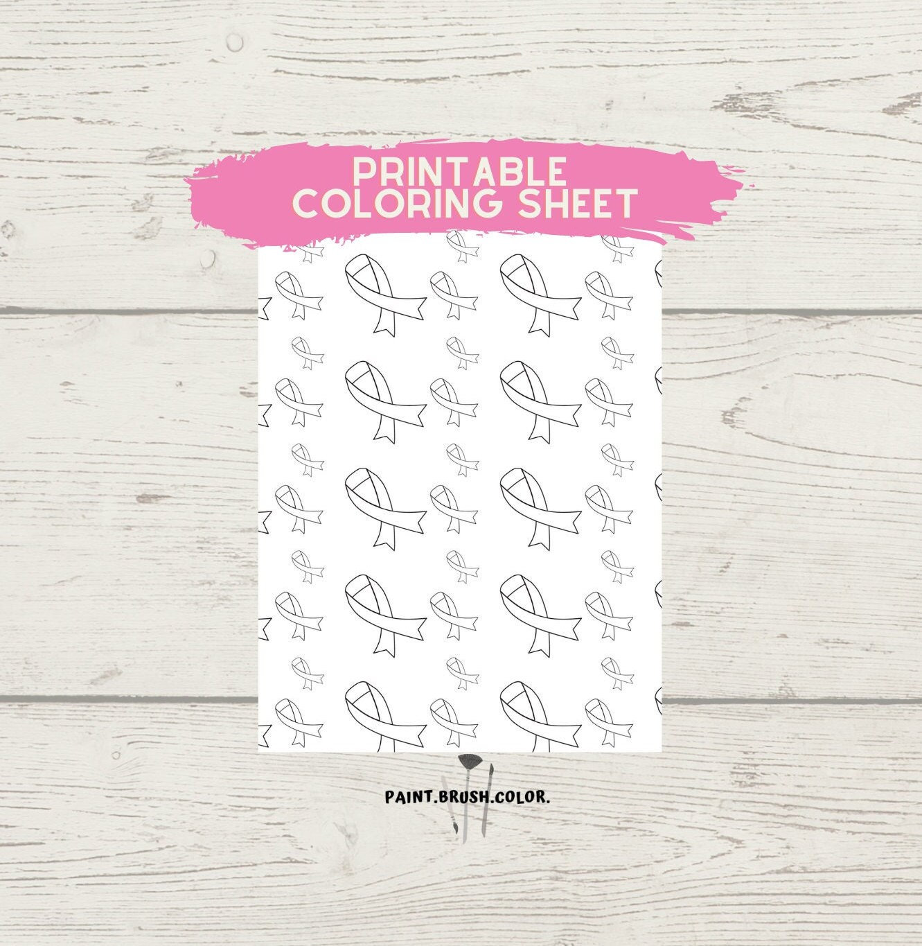 Ribbons Printable Coloring Page | Ribbon Awareness Coloring Sheet | Disease Awareness Coloring ...