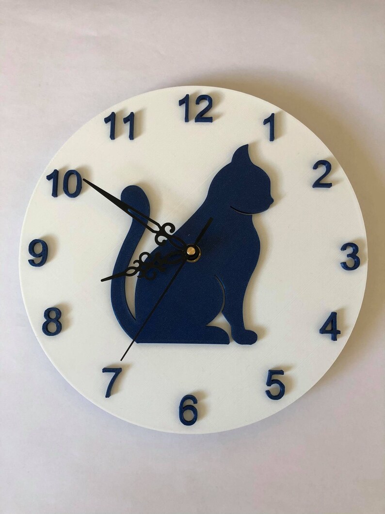 Horloge Chat Etsy