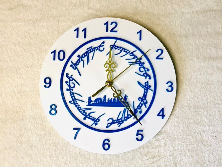 Horloge Seigneur Des Anneaux Personnalisable