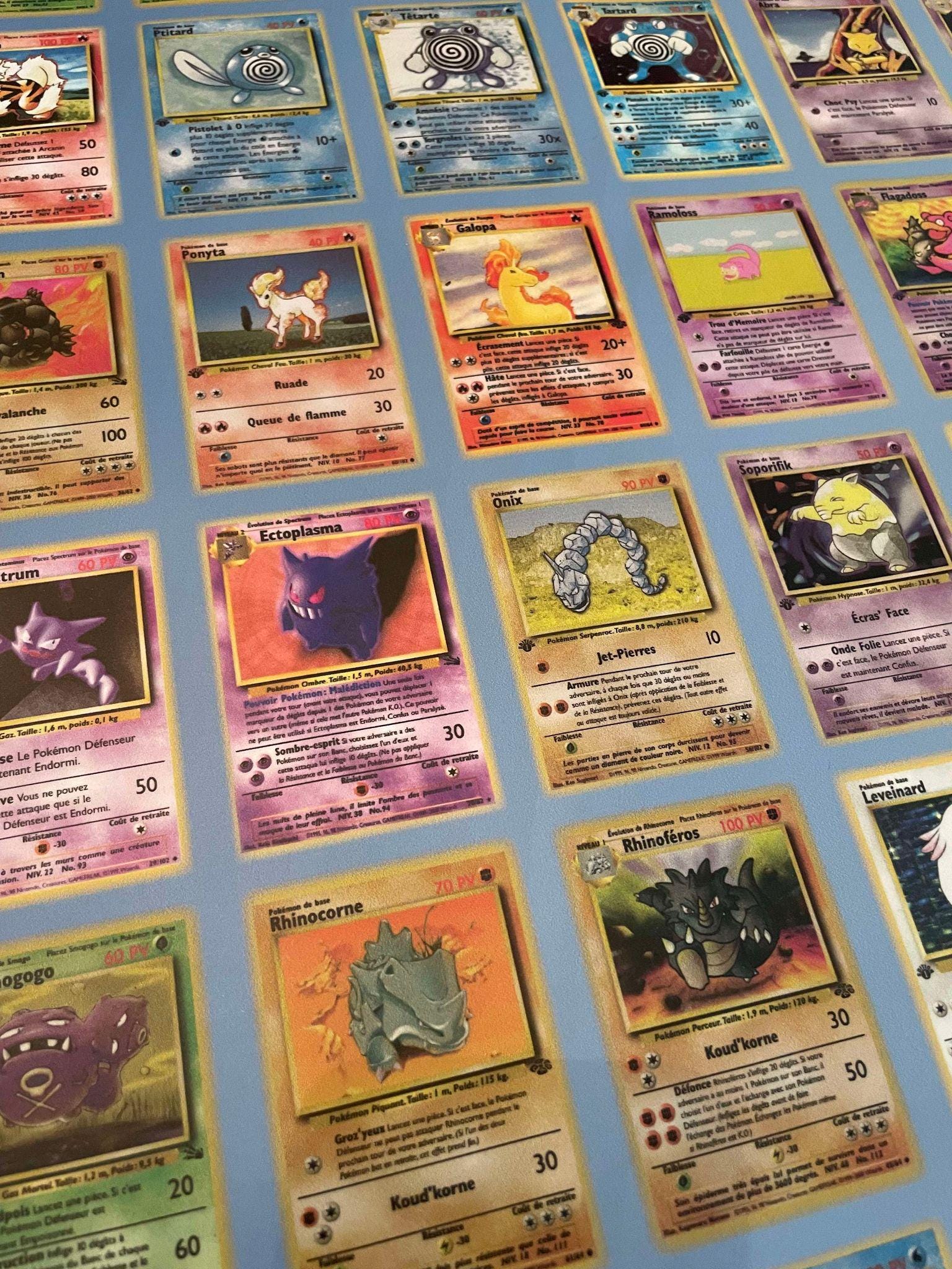 PDF File Pokémon XL Poster 1st Generation A0 Yellow Background - Etsy