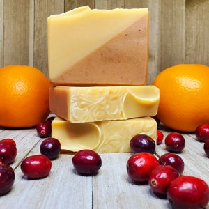 Cranberry Orange All Natural Goats Milk Soap