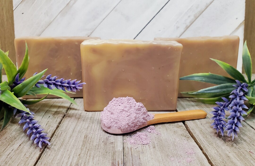 Purple Brazilian Clay & Lavender Essential Oil Goat Milk Soap 5oz Etsy